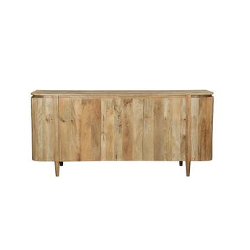 Dressoir Mangohout Ovalis 180 cm, Huis en Inrichting, Kasten | Dressoirs, Verzenden, Nieuw, Overige houtsoorten, Industriële meubels