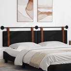 vidaXL Hangend hoofdbord Zwart Antiek PU, Huis en Inrichting, Slaapkamer | Bedden, Verzenden, Nieuw