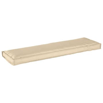 vidaXL Kussen Beige 140 x 40 x 8 cm Oxford Stof, Verzenden, Nieuw