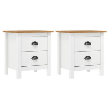 Nachtkastjes Hill wit - 41% korting! Upgrade je slaapkame..., Huis en Inrichting, Verzenden, Zo goed als nieuw, 45 tot 65 cm, Minder dan 55 cm