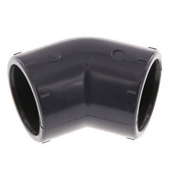 Raccord coudé PVC 45deg à emboîtement 32x41mm [2 Pièces], Bricolage & Construction, Verzenden