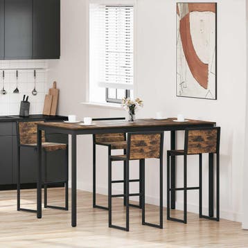 vidaXL Staande Bartafel Bewerkt hout Rechthoekig, Verzenden, Nieuw