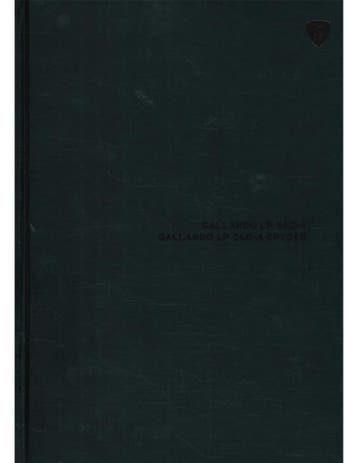 2009 LAMBORGHINI GALLARDO LP 560-4 HARDCOVER BROCHURE, Nieuw
