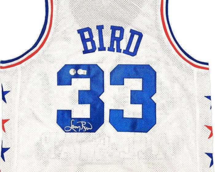 NBA - Larry Bird - Wit aangepast basketbalshirt -, Verzamelen, Overige Verzamelen