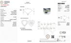 1 pcs Diamant (Natuurlijk) - 1.01 ct - Hart - D (kleurloos), Nieuw