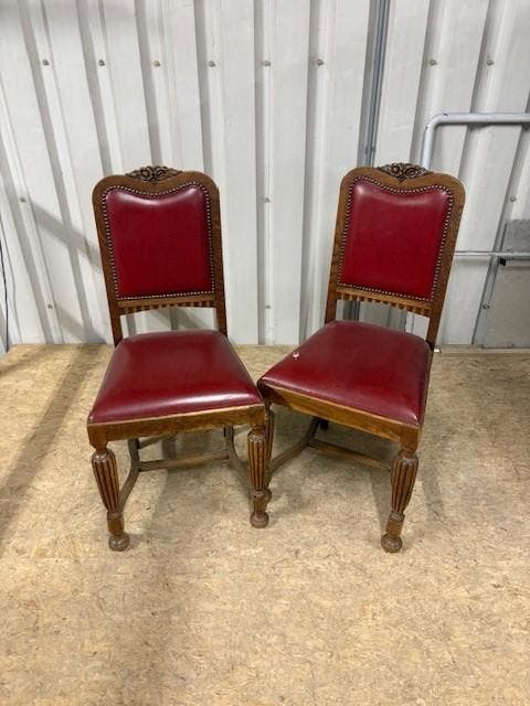 Gebruikte Set Kasteelstoelen- Vintage/Café, Huis en Inrichting, Stoelen, Ophalen