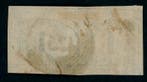 Baden 1851 - Zeldzaam paar 1 Kr. zwart op sämisch met betere