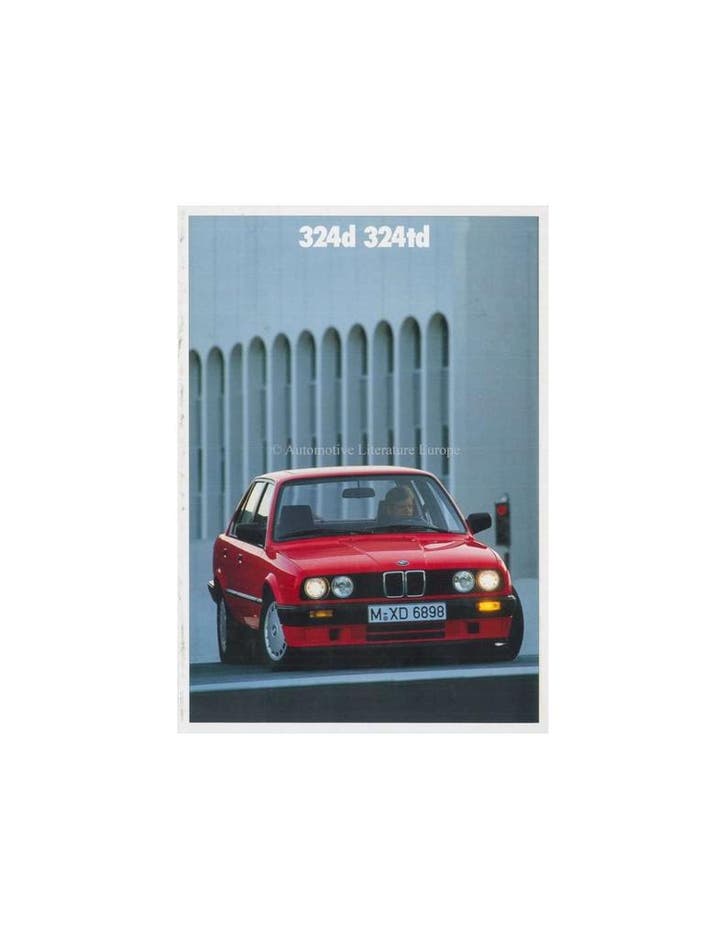 1990 BMW 3 SERIE DIESEL BROCHURE DUITS, Boeken, Auto's | Folders en Tijdschriften, Ophalen of Verzenden