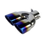 Rond 3 inch dubbel rvs sierstuk rainbow, Ophalen of Verzenden, Nieuw