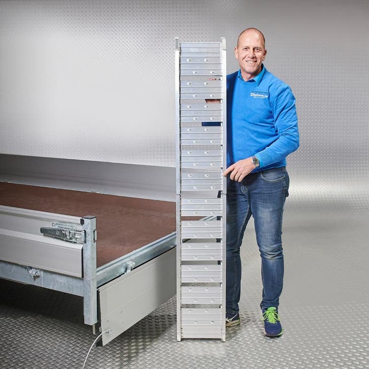 Datona Oprijplaat aluminium opvouwbaar - 182 cm - Datona, Auto diversen, Auto-accessoires, Ophalen of Verzenden