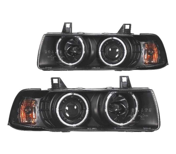 PHARES BMW SÉRIE 3 E36 COUPÉ CABRIO 90-99 ANGEL EYES CCFL FO, Autos : Pièces & Accessoires, Éclairage, Envoi