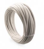 Rvs Waslijn wit pvc omspoten 3/5 mm x 20 meter - Supersterk, Tuin en Terras, Verzenden, Nieuw
