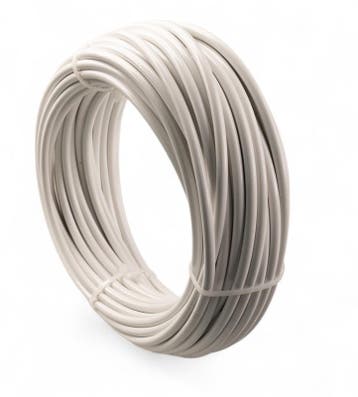 Rvs Waslijn wit pvc omspoten 3/5 mm x 20 meter - Supersterk, Verzenden