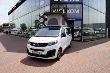 Crosscamp Flex minivan op Opel met automaat en hefdak 22069, Caravans en Kamperen, Automaat, Buscamper of Camperbus, Treinzit