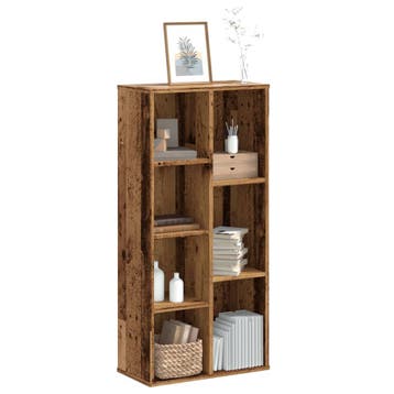 vidaXL Boekenkast 50x25x105 cm bewerkt hout oud houtkleurig, Verzenden, Nieuw
