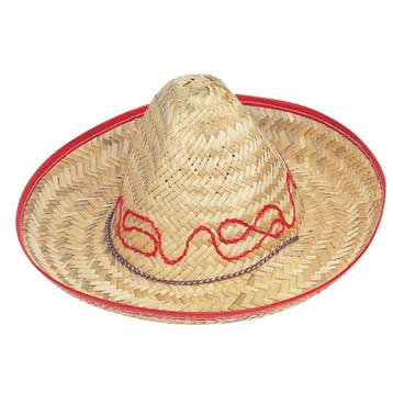 Sombrero Kind Rood 32cm, Verzenden, Nieuw