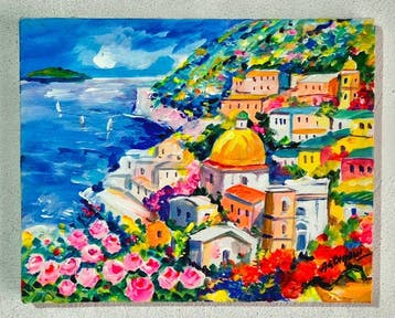 Alfredo Grimaldi (1950) - La Riviera in Fiore