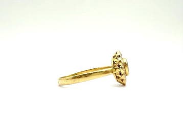 Zonder minimumprijs - Ring - 18 karaat Geel goud - 0.20ct.