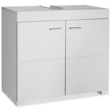 Wastafelonderkast Idris, 2 vakken, draagkracht 35 kg - wit, Verzenden, Nieuw