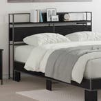 vidaXL Opberghoofdbord met opslag Zwart eiken Bewerkt hout, Verzenden