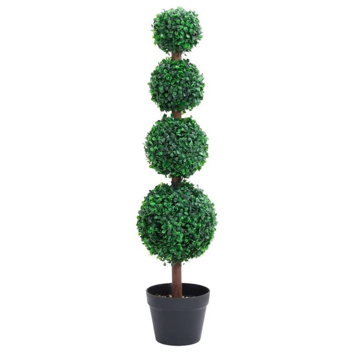 vidaXL Kunstplant met pot buxus bolvorming 90 cm groen, Maison & Meubles, Accessoires pour la Maison | Plantes & Fleurs artificielles