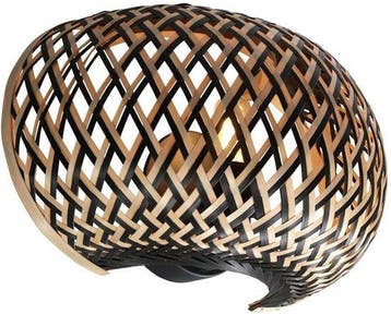 2dekans | Anne Lighting - wandlamp - MAZE - naturel - bamboe, Ophalen of Verzenden, Nieuw
