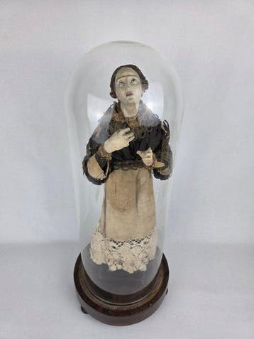 sculptuur, Grande Madonna Addolorata. - 57 cm - Hout,