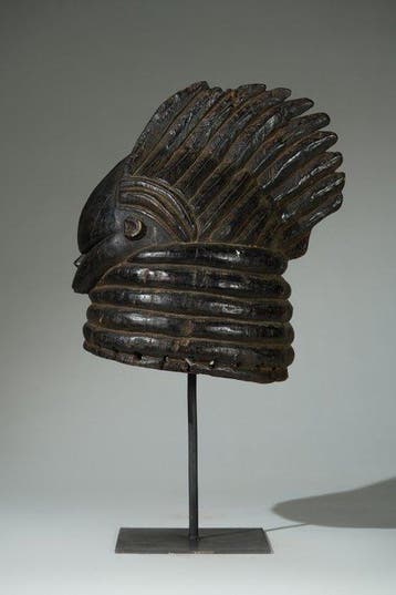 Een houten masker - Bundu - Mende - Liberia (Zonder