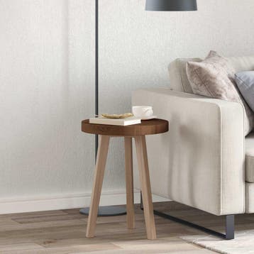 vidaXL Tafelblad Ø 40 x 4 cm Rond Massief Eikenhout, Verzenden