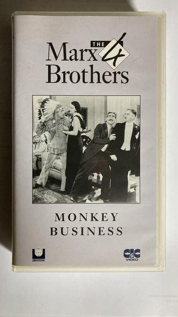 THE MARX 4 BROTHERS: MONKEY BUSINESS (IN SEAL) (VHS), Cd's en Dvd's, Gebruikt
