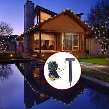 vidaXL LED-lichtsnoer solar warmwit, Verzenden, Nieuw
