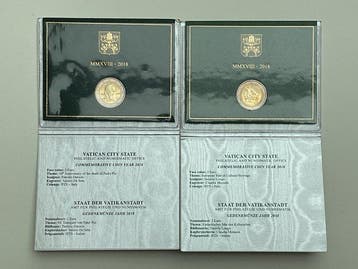 Vatican. 2 Euro 2018 Padre Pio + Patrimonio Culturale (2