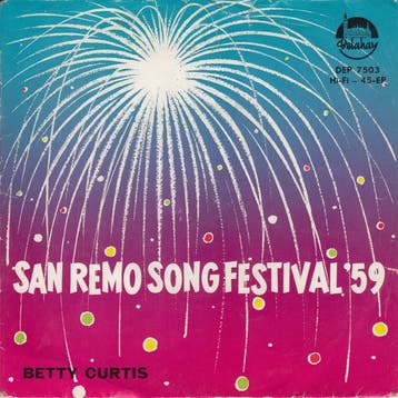 Betty Curtis - Betty Curtis Al Song Festival di San Remo, Verzenden, Gebruikt