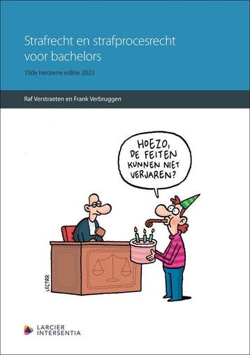 Strafrecht en strafprocesrecht voor bachelors (vijftiende, Verzenden, Zo goed als nieuw, Raf Verstraeten