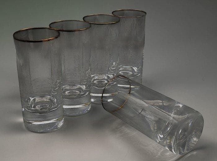 Moser & Söhne - Drinkset (5) - Kristal, Antiquités & Art, Antiquités | Meubles | Tables