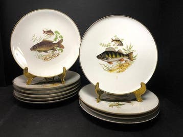 JWK decore de bordures en or fine - Service de table -
