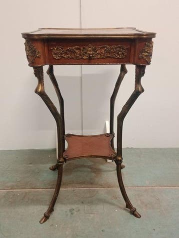 Gueridon - Hout, Messing