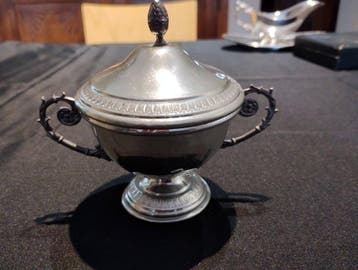 peltro - Plat de service - Argent 813, Antiek en Kunst, Antiek | Keukengerei