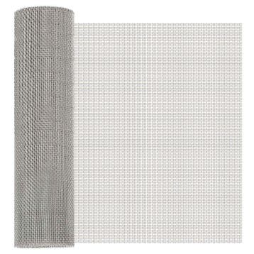 vidaXL Mesh Scherm 40 x 500 cm 8 Mesh Roestvrij staal 201, Verzenden