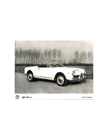 1962 ALFA ROMEO GIULIA SPIDER PERSFOTO, Boeken, Nieuw