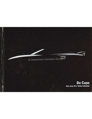 2008 PORSCHE 911 TURBO CABRIOLET HARDCOVER BROCHURE DUITS, Nieuw