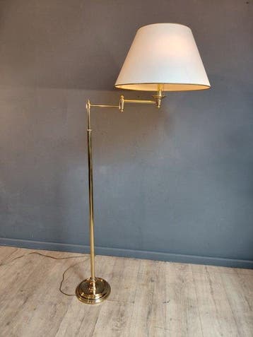 Holtkötter - Lampadaire à bras pivotant - Laiton - Réglable, Antiek en Kunst, Curiosa en Brocante