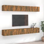 vidaXL Tv-meubelen 8 st 60x30x30 cm bewerkt hout gerookt, Verzenden, Nieuw