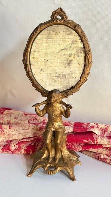 Tafelspiegel- Exclusief “ Psyché “ Franse Miroir -