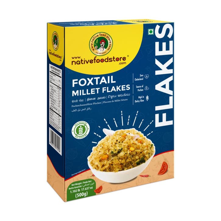 Gierst Vlokken Vossenstaart Fox Tail Millet Flakes (Thinai), Sport en Fitness, Gezondheidsproducten en Wellness, Ophalen of Verzenden