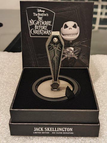 Agoro - sculptuur, Jack Skellington - 20 cm - .999 zilver -, Verzamelen, Nieuw