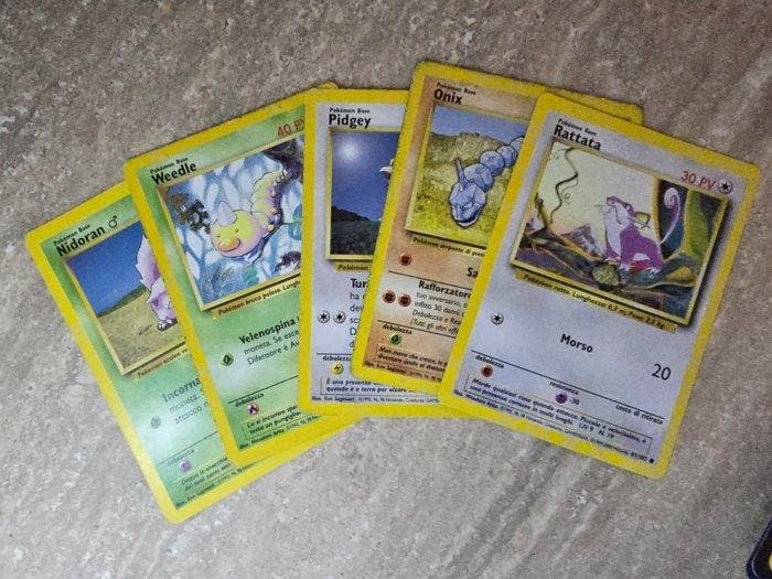 Pokémon - 211 Bulk kaarten - Rattata, Onix, Pidgey, Weedle,, Hobby en Vrije tijd, Verzamelkaartspellen | Pokémon