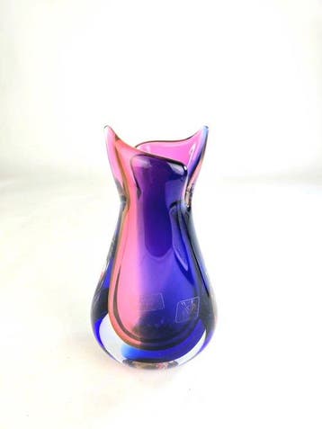 Oball - Vase - Sommerso - Verre de Murano - Rubino