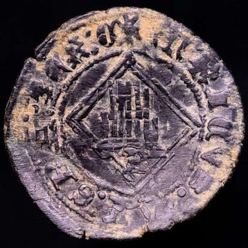 Spanje. Enrique IV (1454-1474). Blanca de rombo Acuñada en