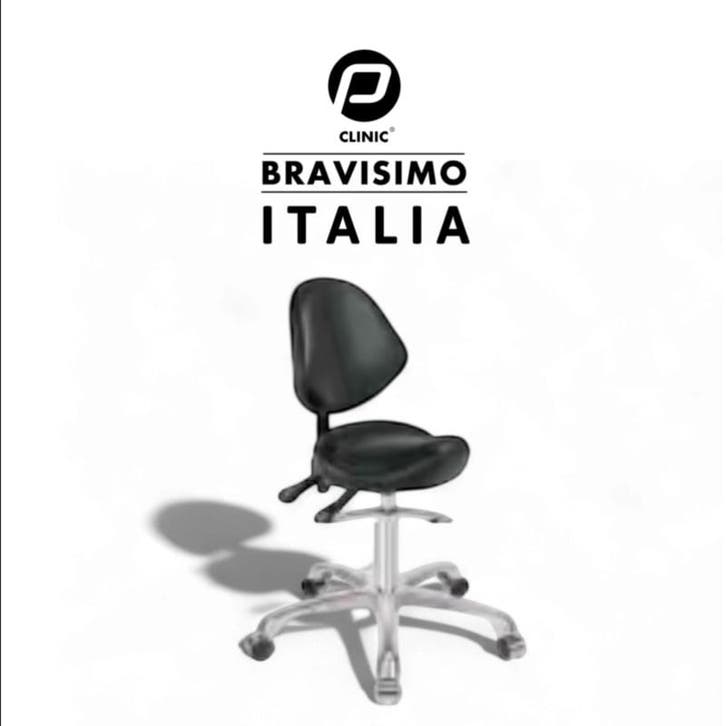 Tabouret Bravissimo Italia Zwart - Ergonomische Werkkruk..., Electroménager, Équipement de Soins personnels, Envoi